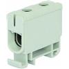 Pollmann Elektrotechnik Pollmann - Morsetto universale UK 50/1 A, colore: Grigio