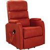 WIMED POLTRONA RELAX ELETTRICA A 1 MOTORE - INGOMBRO RIDOTTO - LADY COMFORT SLIM (Terracotta)
