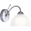 Searchlight Applique Milanese - Metallo Argento Satinato e Vetro Alabastro