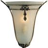 Searchlight Applique Nashville - Ottone anticato e vetro Scavo