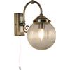 Searchlight Applique Belvue - Metallo ottone anticato e vetro trasparente