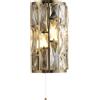 Searchlight Applique Bijou 2Lt - Metallo ottone anticato e vetro champagne