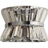 Searchlight Applique Uptown 2Lt - Metallo cromato e cristallo trasparente