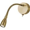 Searchlight Applique da parete orientabile Flexy LED - Ottone satinato