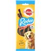 PEDIGREE Rodéo - Dolcetti Intrecciati al Manzo per Cani Adulti, 80 premi (20 bustine da 4 Stick)