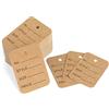 G2PLUS 1000PCS Etichetta in Carta Kraft Marrone,Etichette di Abbigliamento