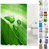 Sanilo Tenda da doccia Foglia verde 180 x 200 cm, Tende Vasca da Bagno, 12 anelli inclusi, impermeabile, effetto anti-muffa