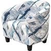 uyeoco Copripoltrona 1 Posto Elasticizato,Fodere Copripoltrona Universale,Copripoltrona da Cocktail Chesterfield Rimovibile Lavabile Antiscivolo per Bancone Soggiorno Tullsta (Color : #56)
