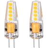 DLEDMOP 2PCS G6.35 Lampadina LED AC DC 12-24V Dimmerabile JC Tipo 3W 2700K Bianco Caldo G4 Base Bi-Pin Illuminazione Paesaggio Cortile Luci Prato Dimmerabile G4-3W Bianco Caldo