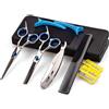 Afzonos Forbici Parrucchiere, Professionali, Per Sfoltire Capelli, Kit Parrucchiere Professionale, Pettine Capelli, Forbici Capelli, Taglia Doppie Punte Capelli