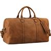 STILORD 'Vivaldo' Spazioso Borsone Pelle Uomo Viaggio Vintage Borsa Bagaglio a Mano Grande Borsa a Tracolla Elegante Gym Bag Donna Borsa Viaggio Vera Pelle, Colore:tan marrone - scuro
