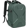 MOSISO Zaino Fotocamera,DSLR/SLR Inserisci Protezione Fotografia Borsa | Fotografica Pieno Aperto Impermeabile Custodia con Holder Tripod&Vano Laptop Compatibile con Canon/Nikon/Sony,Verde Smeraldo