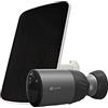 EZVIZ BC1C Telecamera Wi-Fi Esterno Senza Fili 1080p, Telecamera WiFi Esterno Batteria Kit con Pannello Solare, 210 Giorni di Durata della Batteria, Visione Notturna a Colori, Alexa, Modello eLife