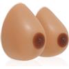 Vollence AA Cup Seno in Silicone Forma di Seno Finto Seno Artificiale Falso per Protesi di Mastectomia Transgender Travestito Drag Queen Cosplay CD