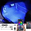 TABEN RGB Auto Footwell Kit di illuminazione ambientale APP Control + RF Telecomando 16,7 milioni di colori Suono Musica Sincronizzazione Caricabatterie da auto + USB Cavo Auto Footwell Atmosfera Luce