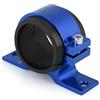 Yuecoom Staffa universale per filtro del carburante, staffa per pompa del carburante in lega di alluminio + gomma Supporto per filtro singolo(Blu)