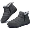 Hanani Scarpe Barefoot Stivali da Neve Scarpe Uomo Donna Invernali Stivaletti Cerniera Foderato in Pelliccia Caldi Outdoor Boots Impermeabili Antiscivolo Scarponcino Trekking Scarpe Comodo Unisex Grigio EU44