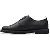 Clarks Shepton Low, Uomo, Pelle Nera, 43 EU