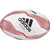 adidas NZRU R B Mini, Pallone da Rugby Bambino, White/Black/Active Red/Legend Purple, 0