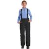 Killtec 43402-000 - Pantaloni da Sci da Ragazza con Pettorina Rimovibile e Protezione dei Bordi, 242, Colore: Nero