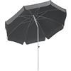 Schneider Ombrellone Ibiza, 200 cm, rotondo, 680-15, struttura in acciaio, rivestimento in poliestere, 2,1 kg