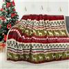 Catalonia Classy - Coperta in pile reversibile, con motivo a fiocco di neve, 150 x 130 cm, morbida, invernale, per bambini e adulti