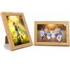 RAFIYU Cornici per Foto 10 x 15 cm, 2 Pezzi Piccole Cornici per Foto in Legno, Portafoto da Tavolo, Cornici da Parete con Pannelli in Plexiglass, Cornice in Legno MDF per Casa, Ufficio, Scuola