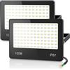 HAPYLUMI Faretto LED da Esterno 100W, 2 Pezzi Fari LED 10000LM 6500K Bianco Freddo, IP67 Impermeabile Faro Esterno per Giardino Terrazza Patio Garage