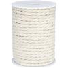 G2PLUS Corda in Cotone Naturale 6mm x 25m - Per Macramè, Piante Sospese, Borse all'Uncinetto e Progetti Fai-Da-Te (Artigianato, Decorazioni Casa, Giardinaggio)