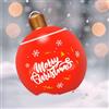 DIELIANHUA Palline di Natale gonfiabili, 66 cm, gonfiabili, adatte per decorazioni natalizie, decorazioni per la casa e il giardino all'aperto (rosso D