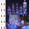 Liuyife 10 Pezzi Di Luci per Bottiglie Con Tappo Di Sughero Multicolore, 2M 20 LED Mini Luci per Bottiglie Di Vino in Filo Di Rame, Luce Notturna Impermeabile, Adatte per Fai Da Te, Feste, Prato(Multicolore)