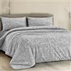 Dorian Home - Set Copripiumino Matrimoniale 250x210 con Sacco Copri Piumino Cotone 100% Puro, Morbido e Certificato + 2 Federe Cuscino Letto 50x80 con Patella di 18 cm, Parure Copripiumino 4 Stagioni