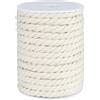 G2PLUS Corda in Cotone Naturale 8mm x 18m - Per Macramè, Piante Sospese, Borse all'Uncinetto e Progetti Fai-Da-Te (Artigianato, Decorazioni Casa, Giardinaggio)