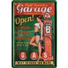 WOGEKA ART Full Service Garage Gas Station USA Highway Pin Up Girl 20x30 Targa in metallo 45