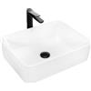 Rea Lavabo da Appoggio Anita N 48 bianco Lavabo in ceramica 48,5x37x5 cm