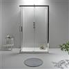 Auria Box Doccia 3 Lati 70x100x70 cm - Cabina Doccia con Porta Scorrevole, Cristallo Temperato 6mm, Trasparente e Anticalcare con Profilo in Alluminio Cromato e Chiusura Magnetica - Facile da Installare
