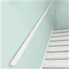 DSVONAUS Corrimano per Scale Interne, Ringhiera antiscivolo per scale con staffe, Kit di maniglioni di sicurezza per anziani e bambini contro il muro, per corridoio, villa, edificio, soffitta(White,200cm)