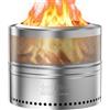 Onlyfire Braciere Senza Fumo con Fori, A Fuoco di Legna, Focolare Portatile in Acciaio Inox per Falò All'aperto con Borsa di Trasporto per il Campeggio, Barbecue, Patio, La Spiaggia, Ø 50 cm