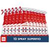 Amuchina Superfici Spray Disinfettante, 12 Flaconi da 750 ml