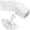 G2PLUS 500PCS Cartellino Piccolo Etichette Regalo Etichette di Abbigliamento Cartellini del Prezzo Etichette dei Prezzi con Artigianali Stringa Etichetta in Carta Kraft（2.5cm*4.5cm）