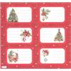 ARKRAFT 36 etichette segnapacco per natale misura 8 x 5 cm (Natale B)