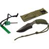 Coltello Nero Combat Recon 5 modello A paracord completo di acciarino