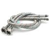 Xcel Home - 2 connettori flessibili per rubinetto M10 (10 mm) x 1/2 BSP (600 mm) | Coppia intrecciata in acciaio inossidabile | Code flessibili per rubinetto da cucina e lavandino monoblocco per il