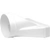 Repa Market 220 x 55 mm / 22 x 5,5 cm connettore rettangolare per tubo rotondo - 125 mm - collegamento - sistema di ventilazione, riscaldamento, raffreddamento - Aerazione Rettangolari Canalina, Tubi