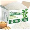 VEGISHINE Cera di Soia per Candele, Naturale Cera di Soia per Candele 5kg, Cera per Candele fai da te, Prima Qualità Cera di Soia per Candele 1kg 2kg 5kg 10kg