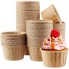 YIXNSW 200 pirottini di carta per muffin marrone, grandi stampi per cupcake, per feste, compleanni, matrimoni, Halloween, Natale