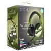 STEALTH PANTHER Wave - Cuffie da Gaming over-ear verde foresta, compatibili con PS4/PS5, XBOX, Switch, PC con microfono flessibile, jack da 3,5 mm, cavo da 1,5 m, leggere, comode e resistenti
