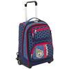 Seven Trolley Seven Comby, Dice Boy, Blu, 40 Lt, 2in1 Scuola & Viaggio, Spallacci per uso zaino