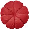 Fouriding Cuscino rotondo a forma di petalo in velluto, 45 cm, per soggiorno, divano, letto, sedia, pavimento, auto, decorazione per la casa (bordeaux)