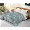BANZAII TEXTILE INNOVATOR ONLINE Banzaii Trapunta Singola 170x260 cm Invernale in Ecopiuma da 380 gr/mq calda e morbida - Piumone Invernale Anallergico e Traspirante - Prodotto in Italia - Francesca Verde